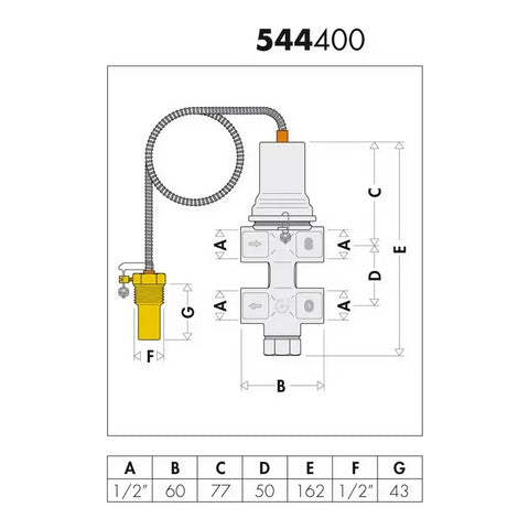 Caleffi Doppelte thermische Ablaufsicherung 544400